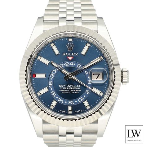 gouden rolex blauwe wijzerplaat|Rolex Sky.